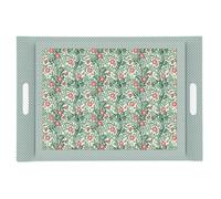 FLORAL FANTAISY Plateau de service rectangle mélamine 49x34 cm