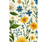 Floral Fantasy: A Notebook of Vibrant Blooms: 110 Pages of Colorful Flower Art for Writing & Creativity