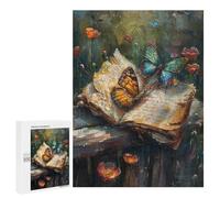 Floral Fantasy Book Art Puzzle 1000 Pièces Educa Jouet en Bois Cadeau Unique Décoration Intérieure Jeu Éducatif Challenge Toy Adultes Et Enfants À Partir De 14 Ans 500 PCS