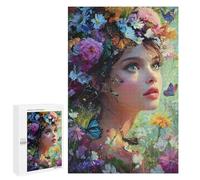 Floral Fantasy with Butterflies Puzzle 1000 Pièces Educa Jouet en Bois Cadeau Unique Décoration Intérieure Jeu Éducatif Challenge Toy Adultes Et Enfants À Partir De 14 Ans 1000 PCS