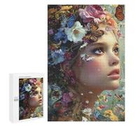 Floral Fantasy with Butterflies Puzzle 1000 Pièces Educa Jouet en Bois Cadeau Unique Décoration Intérieure Jeu Éducatif Challenge Toy Adultes Et Enfants À Partir De 14 Ans 1000 PCS