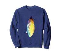 Floral Feather for Spring and Summer Cute Surf Beach Graphic Sweatshirt