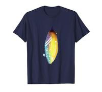 Floral Feather for Spring and Summer Cute Surf Beach Graphic T-Shirt