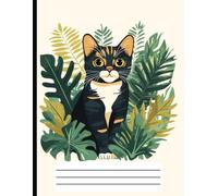 Floral Feline Composition Notebook: A Boho-Chic Cat Journal with College-Ruled Pages for Writing, Journaling, and Creativity