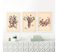 Floral Femme Anatomie Murale Art Sage-Femme Cadeau GynéCologue éDucation MéDicale Affiche Toile tableau Peinture Tableaux Salon Bureau Decoration Sans Cadre