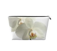 Floral Fleurs Blanches Orchidée Élégant Moderne Tendance, Trousse de Toilette Trousse de Maquillage Sac à cosmétiques Trousse de Toilette de Voyage Portable