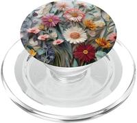 Floral Flower Pattern Botanical Nature Garden Bloom Cute PopSockets PopGrip pour MagSafe