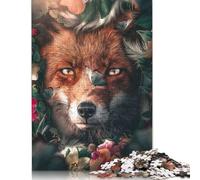 Floral Fox Puzzle 1000 Pièces Educa Jouet en Bois Cadeau Unique De l'art De La Décoration Jeu Éducatif Challenge Toy Adultes & Enfants des 14 Ans 1000pcs (38x26cm)