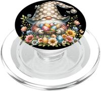 Floral GNOME Easter Flowers Graphic with Cute Butterflies PopSockets PopGrip pour MagSafe