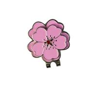 Floral Golf Marker Hat Clip Zinc Alloy Fashion Accessory for Women Portable Floral Golf Marker with Clip Zinc Alloy Fashion Pin