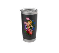 Floral Goth Cœur anatomique Show Love Gobelet isotherme en acier inoxydable double paroi