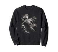 Floral Gothique Squelette Death Dark Art Romantique Femmes Sweatshirt