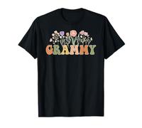 Floral Grammy Life Thankful Grammy Mother's Day T-Shirt