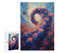 Floral Heart Sky Garden Puzzle 1000 Pièces Educa Jouet en Bois Cadeau Unique Décoration Intérieure Jeu Éducatif Challenge Toy Adultes Et Enfants À Partir De 14 Ans 300 PCS