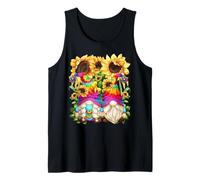 Floral Hippie Gnomes for Women and Hippies with Sunflower Débardeur