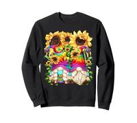 Floral Hippie Gnomes for Women and Hippies with Sunflower Sweatshirt