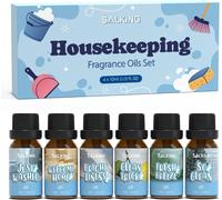 Floral Huiles Essentielles, 6x10ml 100% Huile Essentielle Bio Pour Diffuseurs, Humidificateurs, Massage, Lavande, Rose, Jasmin, Camomille, Gardénia, Fleurs De Cerisier