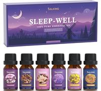 Floral Huiles Essentielles, 6x10ml 100% Huile Essentielle Bio Pour Diffuseurs, Humidificateurs, Massage, Lavande, Rose, Jasmin, Camomille, Gardénia, Fleurs De Cerisier