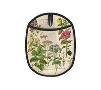 Floral in the Old Book - Tapis de cuisson multifonction en silicone pour four, résistant à la chaleur, antidérapant, accessoire de cuisine sûr, dessous de plat approuvé par le chef.