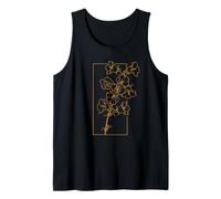 Floral Line Art Fleur Bellflower Wildflower Débardeur