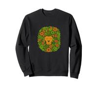 Floral Lion Lion Zodiaque Nature Sauvage Jungle Bloom Spirit Sweatshirt