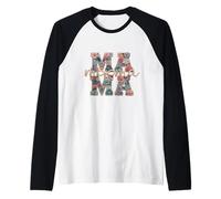 Floral Mama Boho Coquette Crochet pour la fête des mères Manche Raglan