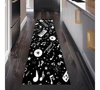 Floral Marguerites Tapis de Cuisine Devant Evier Antidérapant Lavable 60 x 180 cm, Vibrant Couleurs Botanique Illustration Tapis de Passage Interieur Entrée pour Salon Bureau Chambre à Coucher