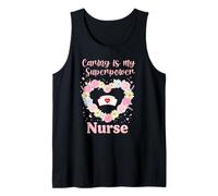 Floral Nurse Life Cute Caring est Mon Super Pouvoir pour RN LPN Débardeur