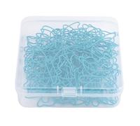 Floral Paper Clips 50Pcs | Iron Material Sky Blue Office Supplies | Cute Cartoon Paper Clips for School/Office/Home | Includes Storage Box