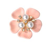 Floral Pearl Button Covers - Crystal Fancy Blouse Accessory | On Shirt Decoration, Wedding Dress Tuxedo Accent, Removable Jewelry Clips For Women Formal Evening Party Gift
