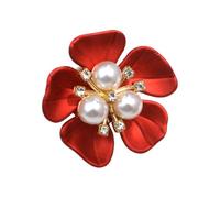 Floral Pearl Button Covers - Rhinestone Decorative Blouse Accessories, Elegant DIY Picture On Ornaments for Women, Instant Upgrade for Dress Tuxedo Blouses, Fancy Shirt Jewelry, Silver Finish