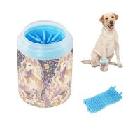 Floral Pegasus Art Brosse réutilisable en silicone souple pour tous les propriétaires d'animaux de compagnie pour chiens et chats de petite et moyenne taille
