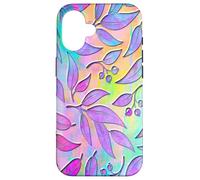 Floral Purple Spring Motif Danish Pastel Aesthetic Flower Coque pour iPhone 16