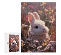 Floral Rabbit Fantasy Puzzle 1000 Pièces Educa Jouet en Bois Cadeau Unique Décoration Intérieure Jeu Éducatif Challenge Toy Adultes Et Enfants À Partir De 14 Ans 300 PCS