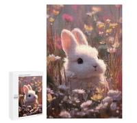 Floral Rabbit Fantasy Puzzle 1000 Pièces Educa Jouet en Bois Cadeau Unique Décoration Intérieure Jeu Éducatif Challenge Toy Adultes Et Enfants À Partir De 14 Ans 1000 PCS