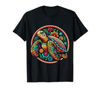 Floral Sea Turtle Earth Day Ecology Femmes Filles Océan T-Shirt