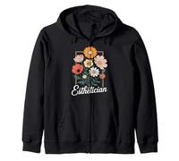 Floral Skin Therapist Fleuriste Soins de la peau Esthéticienne Sweat à Capuche