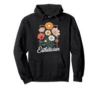 Floral Skin Therapist Fleuriste Soins de la peau Esthéticienne Sweat à Capuche