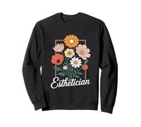 Floral Skin Therapist Fleuriste Soins de la peau Esthéticienne Sweatshirt