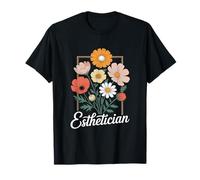 Floral Skin Therapist Fleuriste Soins de la peau Esthéticienne T-Shirt
