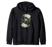 Floral Stag Beetle Celestial and Roses Sweat à Capuche