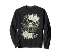 Floral Stag Beetle Celestial and Roses Sweatshirt