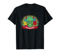 Floral Sugar Skull Day of Dead - Love Never Dies Gift T-Shirt