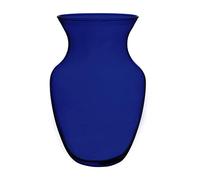 Floral Supply Online Vase à Roses 999 Bleu Cobalt de 20,3 cm et livret Guide des Fleurs - Vase décoratif en Verre pour Arrangements Floraux, Mariages, décoration d'intérieur ou de Bureau.