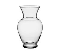 Floral Supply Online Vase de Jardin printanier de 26 cm et livret de Guide des Fleurs - Vase décoratif en Verre pour Arrangements Floraux, Mariages, décoration d'intérieur ou Bureau (Transparent)