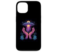 Floral UFO Alien Core Space Flower Secret Touch Coque pour iPhone 13