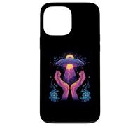 Floral UFO Alien Core Space Flower Secret Touch Coque pour iPhone 13 Pro Max