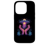 Floral UFO Alien Core Space Flower Secret Touch Coque pour iPhone 14 Pro