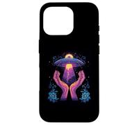 Floral UFO Alien Core Space Flower Secret Touch Coque pour iPhone 16 Pro