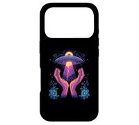 Floral UFO Alien Core Space Flower Secret Touch Coque pour iPhone 17 Pro